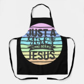 イエスを愛する女の子 エプロン (正面)