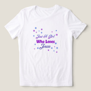 イエスを愛する女の子 – クリスチャンミニマルス トライブレンドTシャツ