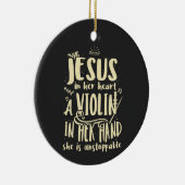 イエスを手にハートを持って セラミックオーナメント (右)