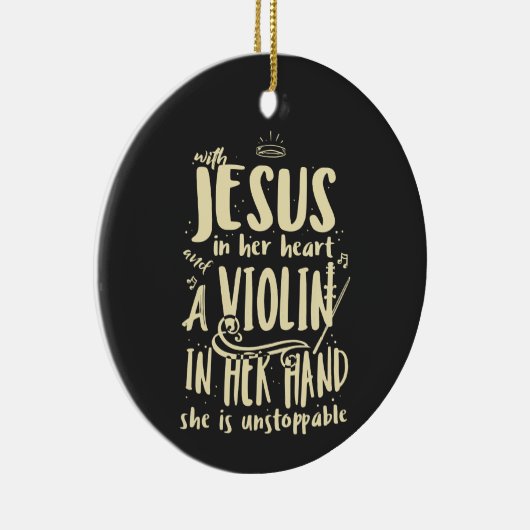 イエスを手にハートを持って セラミックオーナメント (右)