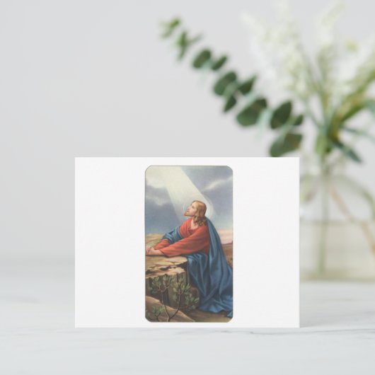 イエスを描いた追悼カード ポストカード (スタンド正面)