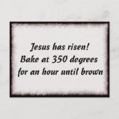 イエスを焼いてくれ ポストカード (正面)