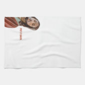 イエスを白おもしろいい背景に戻す キッチンタオル (横)