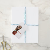 イエスを白おもしろいい背景に戻す ギフトタグ (より糸付き)