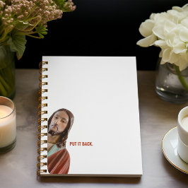 イエスを白おもしろいい背景に戻す ノートブック