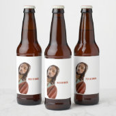 イエスを白おもしろいい背景に戻す ビールラベル (ボトル)