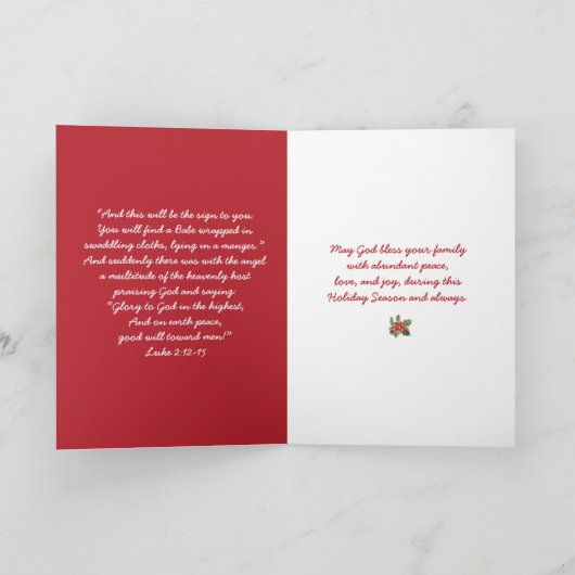 イエスを祝おう、この季節の理由 シーズンカード (内部)