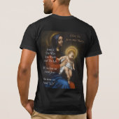 イエスを見つけて命を見つける Tシャツ (裏面)