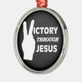 イエスを通した勝利 メタルオーナメント (左)