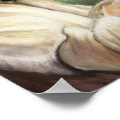 イエスアンドゴールデンレトリエバードッグアートプリント ポスター (角)