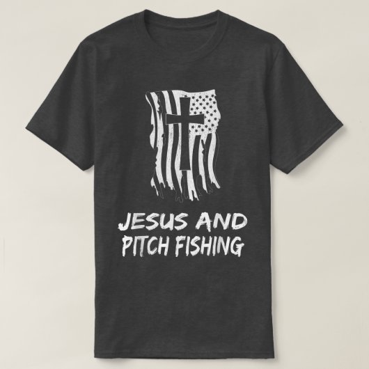 イエスアンドピッチ魚釣り Tシャツ (デザイン正面)