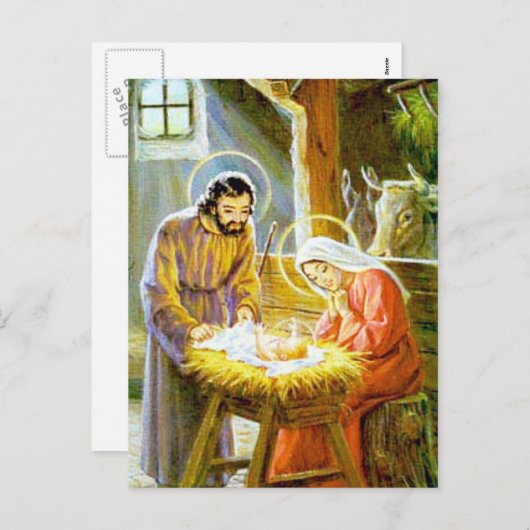 イエスインザマンガークリスマス出生 シーズンポストカード (正面/裏面)