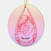 イエスウェイプクリスチャンオーナメント セラミックオーナメント (左)
