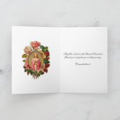 イエスエレガント初の聖餐式ヴィンテージ カード (内部)