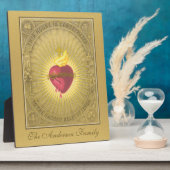 イエスエレガント様の聖なるハート祈りの言葉 フォトプラーク (側面)