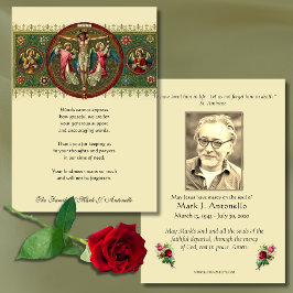 イエスエンジェルス悔やみや弔慰葬儀カトリック サンキューカード