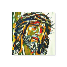 イエスオブナザレ油オンキャンバスポートレート