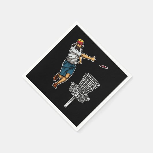 イエスカッコいいディスクゴルフギフトアイディア スタンダードカクテルナプキン (角)