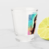 イエスカラフルはグラスを撃った！ ショットグラス (左)