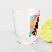 イエスカラフルは眼鏡を撃った！ ショットグラス (左)