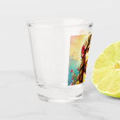 イエスカラフルは眼鏡を撃った！ ショットグラス (左)