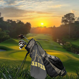 イエスキエ救ロ金ゴールドグリッター ゴルフタオル