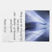 イエスキッチンハンドタオル詩編115:15 キッチンタオル (横)