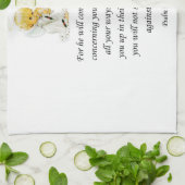 イエスキッチンハンドタオル詩編91:11-12 キッチンタオル (折り畳み)