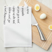 イエスキッチンハンドタオル詩編91:11-12 キッチンタオル (四つ折り)