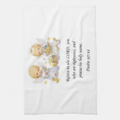 イエスキッチンハンドタオル詩編97:12 キッチンタオル (縦)