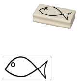 イエスキフィッシュアートスタンプ ラバースタンプ (押印)