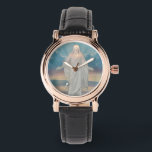 イエスキリストが見守る 腕時計<br><div class="desc">救世主の像の写真と素敵な時計。素晴らし伝道の贈り物か自分を治療しろ！</div>