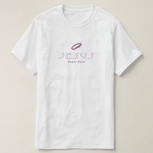 イエスキリストすごいヒーローTシャツ Tシャツ (デザイン正面)