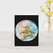 イエスキリストとの神のスノーボード祈りの言葉チュ卿 カード (黄色い花)