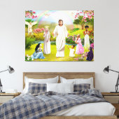 イエスキリストとヴァージンメリーレジーナコエリ キャンバスプリント (インサイチュ (寝室))