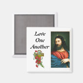 イエスキリストのイメージマグネットで互いを愛し合う マグネット (正面/裏面)