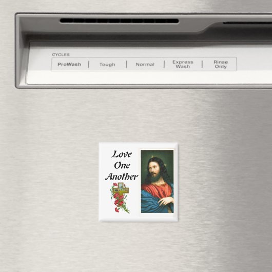 イエスキリストのイメージマグネットで互いを愛し合う マグネット (インサイチュ (食洗機))