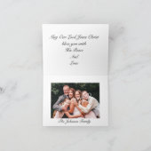 イエスキリストのタイトル挨拶フォトカード カード (内部)