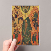 イエスキリストのバプテスマのビザンチンの象徴 アクリル招待状 (インサイチュ (ポータブル))