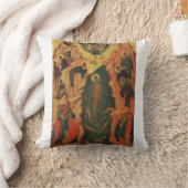 イエスキリストのバプテスマのビザンチンの象徴 クッション (ブランケット)