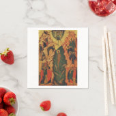 イエスキリストのバプテスマのビザンチンの象徴 スタンダードカクテルナプキン (インサイチュ)