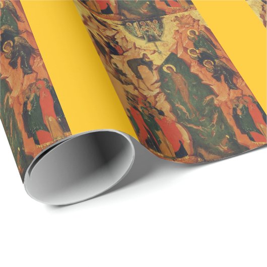 イエスキリストのバプテスマのビザンチンの象徴 ラッピングペーパー (ロールコーナー)