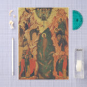 イエスキリストのバプテスマのビザンチンの象徴 薄葉紙 (クラフト)