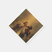 イエスキリストのバプテスマ スタンダードカクテルナプキン (角)