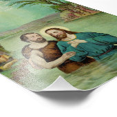 イエスキリストのバプテスマ フォトプリント            (角)