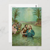 イエスキリストのバプテスマ ポストカード (正面/裏面)