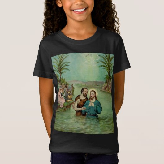 イエスキリストのバプテスマ Tシャツ (正面)