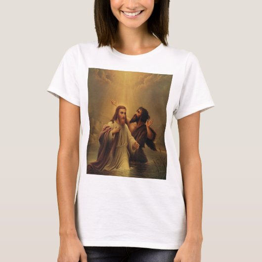 イエスキリストのバプテスマ Tシャツ (正面)