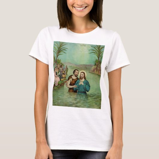 イエスキリストのバプテスマ Tシャツ (正面)