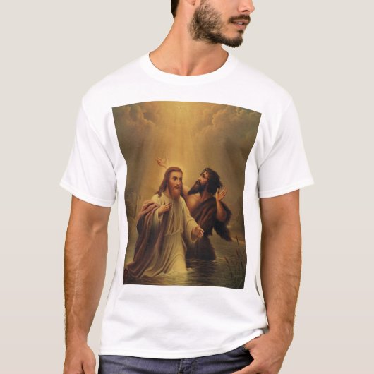 イエスキリストのバプテスマ Tシャツ (正面)